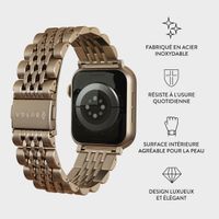 Burga Bracelet en acier Apple Watch Series 1 á 10 / SE / Ultra (2) (44/45/46/49 mm) - Chic Royal - Dorée