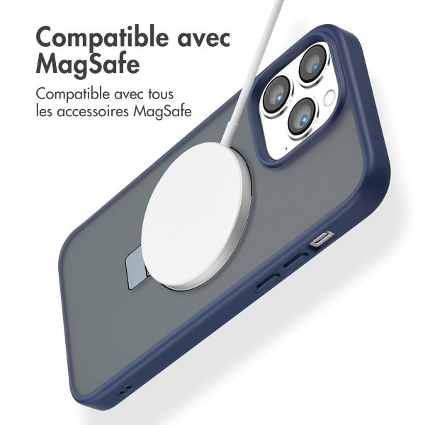 Accezz Coque Ring Stand avec MagSafe Apple iPhone 14 Pro Max - Bleu