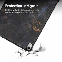 imoshion Coque tablette Design iPad Air 13 pouces (2024) M2 - Black Marble