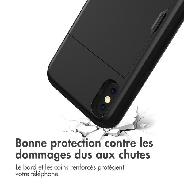 imoshion Coque arrière avec porte-cartes Apple iPhone X / Xs - Noir
