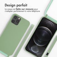 imoshion Coque en silicone avec cordon Apple iPhone 12 (Pro) - Vert