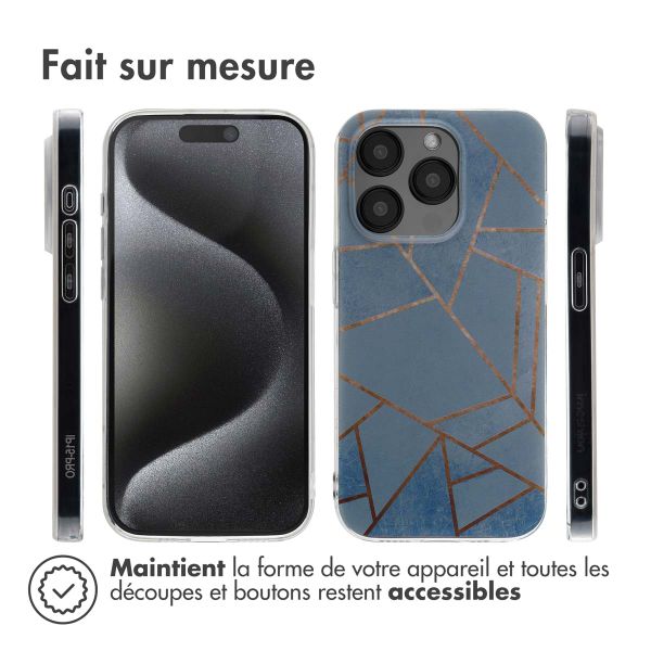 imoshion Coque Design Apple iPhone 15 Pro - Blue Graphic
