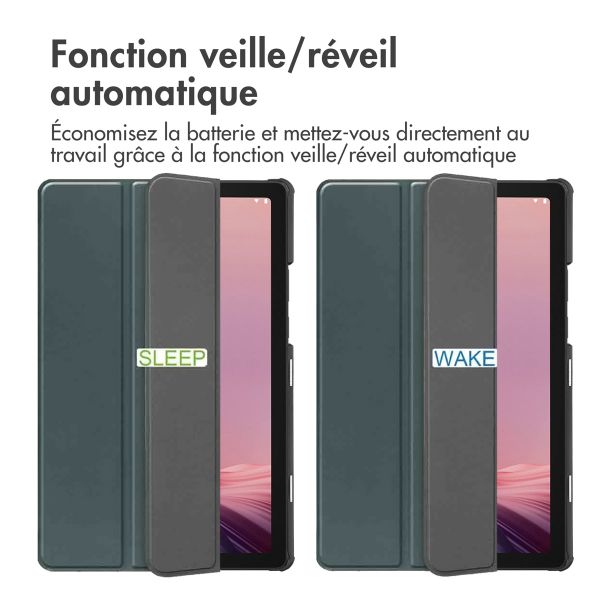 imoshion Coque tablette Trifold Lenovo Tab M9 - Vert foncé