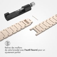 Selencia Bracelet à maillons scintillants Apple Watch Series 1 t/m 9 / SE (38/40/41 mm) | Series 10 / 11 (42 mm) - Champagne Gold