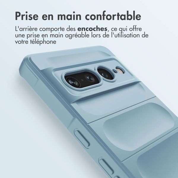 imoshion Coque arrière EasyGrip Google Pixel 7 Pro - Bleu clair