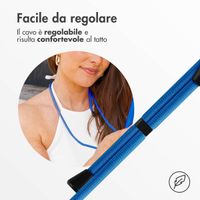 imoshion Coque en silicone avec cordon Apple iPhone 14 Pro - Bleu