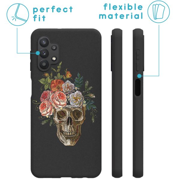 imoshion Coque Design Samsung Galaxy A32 (5G) - Flower skull