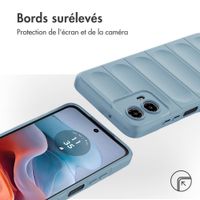 imoshion Coque arrière EasyGrip Motorola Moto G34 - Bleu clair