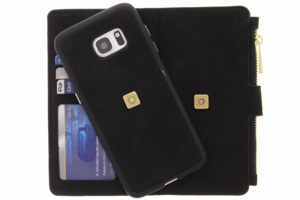 Porte-monnaie de luxe Samsung Galaxy S7 Edge - Noir