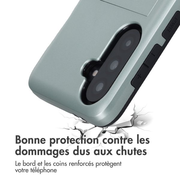 imoshion Coque arrière avec porte-cartes Samsung Galaxy A37 (5G) - Vert