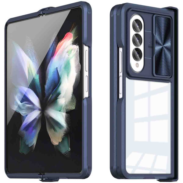 imoshion Coque arrière Camslider Samsung Galaxy Z Fold 4 - Bleu foncé