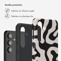 Selencia Coque arrière Vivid Samsung Galaxy S24 - Art Wave Black