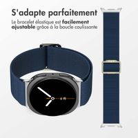 imoshion Bracelet en nylon élastique Samsung Galaxy Watch 8 (Classic) - 40 / 44 / 46mm - Bleu foncé