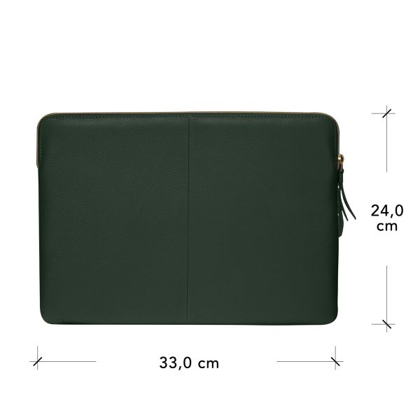 dbramante1928 ﻿Paris+ Sleeve - Pochette ordinateur 13 pouces - Cuir véritable - MacBook Pro / Air 13 pouces - Evergreen