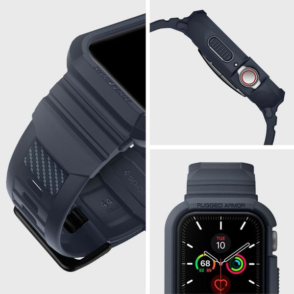 Spigen Coque Rugged Armor™ Pro Apple Watch 44 mm / 45 mm - Bleu foncé