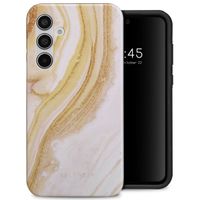 Selencia Coque arrière Vivid Tough Samsung Galaxy A55 - Chic Marble Gold