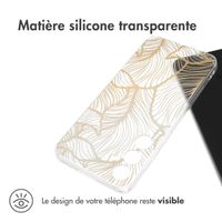 imoshion Coque Design Samsung Galaxy S24 Plus - Golden Leaves Transparent