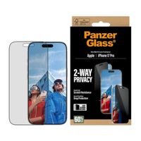 PanzerGlass Protection d'écran Privacy Ultra-Wide Fit Anti-bactérienne avec applicateur Apple iPhone 17 Pro
