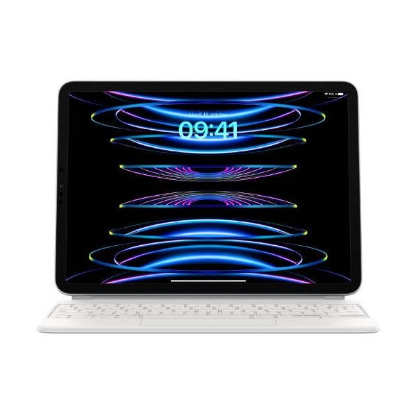 Apple Magic Keyboard Apple iPad Air 11 pouces (2026) M4 / (2025) M3 / (2024) M2 / Air 5 (2022) / Air 4 (2020) / Pro 11 (2018/2020/2021/2022) - AZERTY / FR - Blanc