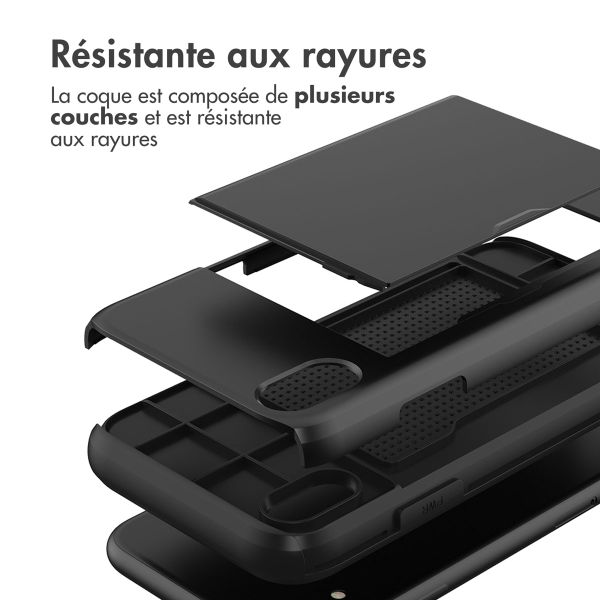 imoshion Coque arrière avec porte-cartes Apple iPhone Xr - Noir