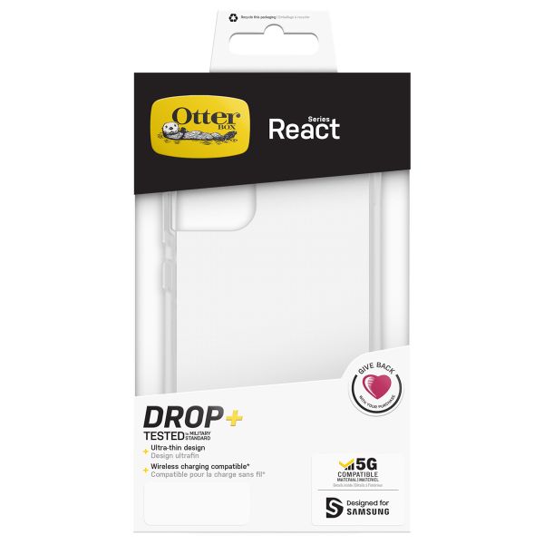 OtterBox Coque arrière React Samsung Galaxy S22 Plus - Transparent