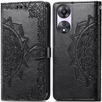 imoshion Etui de téléphone portefeuille Mandala Oppo A58 (4G) - Noir