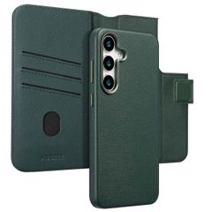 Accezz Étui de téléphone portefeuille en cuir 2-en-1 avec MagSafe Samsung Galaxy S25 Plus - Cedar Green