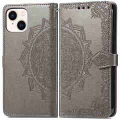 imoshion Etui de téléphone portefeuille Mandala iPhone 14 - Gris