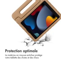 imoshion Coque kidsproof avec poignée Apple iPad 9 (2021) 10.2 pouces / iPad 8 (2020) 10.2 pouces / iPad 7 (2019) 10.2 pouces - Marron