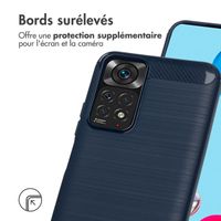 imoshion Coque Brushed Xiaomi Redmi Note 11 (4G) / Note 11S (4G) - Bleu foncé