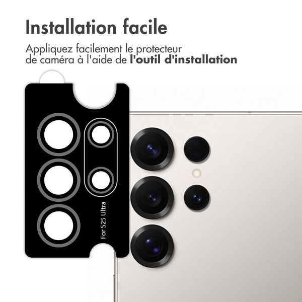 imoshion Lot de 2 protections d'objectif de caméra Samsung Galaxy S25 Ultra - Titanium Gray