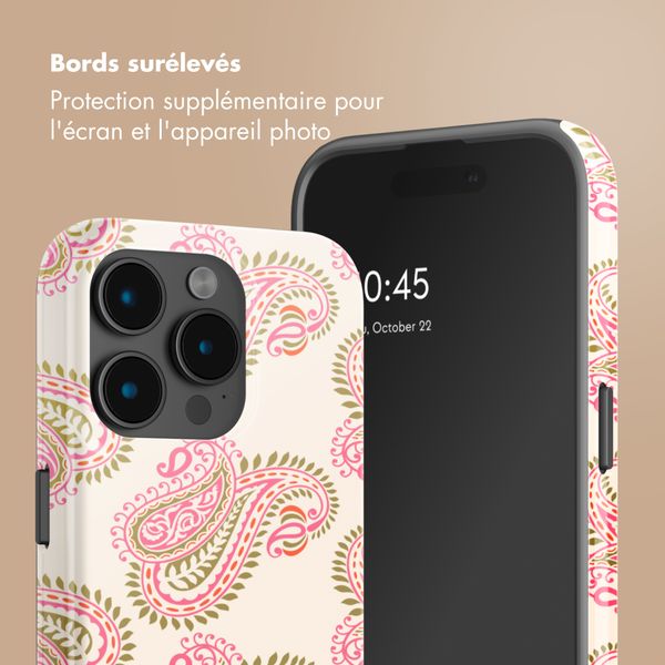 Selencia Coque arrière Vivid Apple iPhone 15 Pro - Paisley Blush