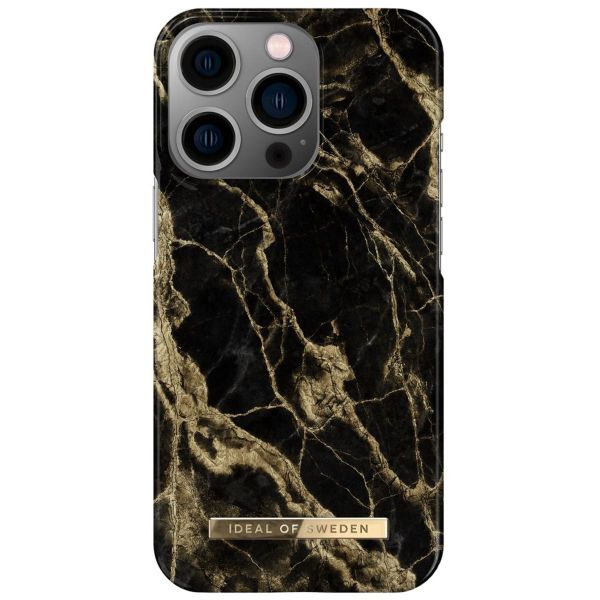 iDeal of Sweden Coque Fashion iPhone 13 Pro - Golden Smoke Marble