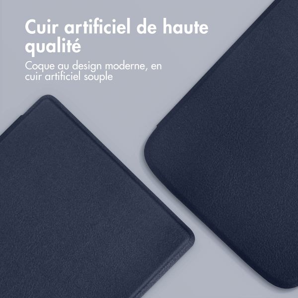 imoshion Slim Soft Sleepcover Pocketbook Touch Lux 5 / HD 3 / Basic Lux 4 / Vivlio Lux 5 - Bleu foncé