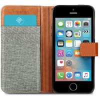 imoshion Étui de téléphone portefeuille Canvas Luxe iPhone SE / 5/5s