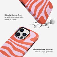 Selencia Coque arrière Vivid Tough iPhone 14 Pro - Dream Swirl Pink