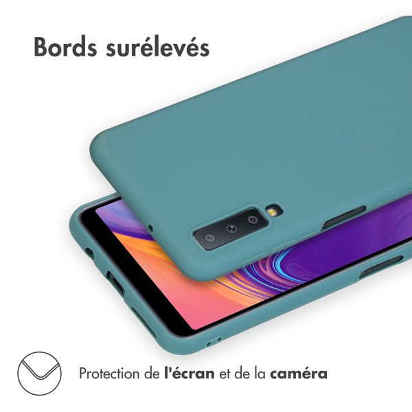 imoshion Coque Couleur Samsung Galaxy A7 (2018) - Vert foncé