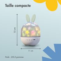 imoshion Projecteur Veilleuse Dreamlight avec Haut-parleur - 10 Rouleaux de Projection - Blanc