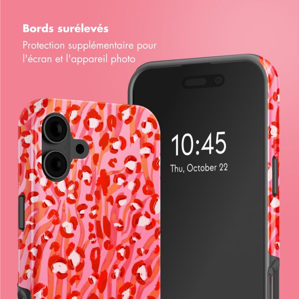 Selencia Coque arrière Vivid avec MagSafe Apple iPhone 16 - Wild Spots Lipstick