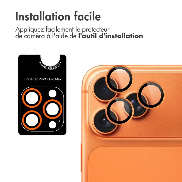 imoshion Protection d'objectif d'appareil photo (pack de 2) Apple iPhone 17 Pro / 17 Pro Max - Orange