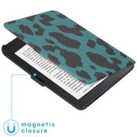 imoshion ﻿Design Slim Hard Sleepcover Kobo Clara 2E / Tolino Shine 4 - Green Leopard