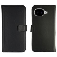 Selencia Étui portefeuille en cuir véritable Google Pixel 10a - Noir
