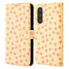 imoshion Étui de télephone portefeuille Design Samsung Galaxy A56 - Sunny Yellow Petite Flowers