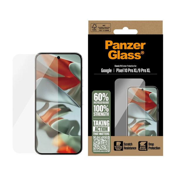 PanzerGlass Protection d'écran en verre trempé Anti-bactéries Google Pixel 10 Pro XL