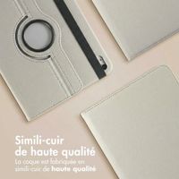 imoshion Coque tablette rotatif à 360° Apple iPad 11 (2025) 11 pouces A16 / iPad 10 (2022) 10.9 pouces - Gris
