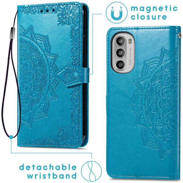 imoshion Etui de téléphone portefeuille Mandala Sony Xperia 10 IV - Turquoise