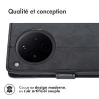 imoshion Étui de télephone portefeuille de luxe Oppo Find X8 - Noir