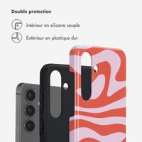 Selencia Coque arrière Vivid Samsung Galaxy S25 Plus - Dream Swirl Pink