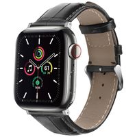 imoshion Bracelet Cuir Crocodile Apple Watch Series 1 á 9 / SE (38/40/41 mm) | Series 10 / 11 (42 mm) - Noir