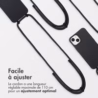 imoshion Coque arrière Color avec cordon amovible et MagSafe Apple iPhone 14 - Noir